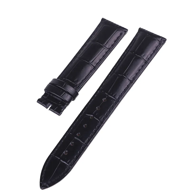 

XIANERSHANG New Custom Soft Alligator Pattern Cowhide Watch Band Genuine Leather Belt Calfskin Strap 18MM 20MM 22MM Watchbands