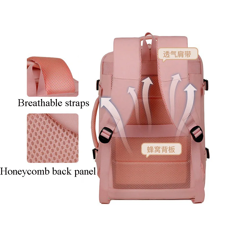 Academy Bag Airplane Travel Backpack Cabin Woman Rayanair 40x20x25 Business Laptop  Nylon Traveling University USB Charging 4