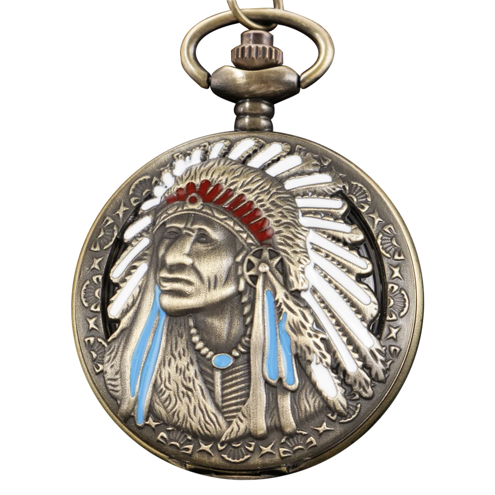 

Colorful Hunter Quartz Pocket Watch High Quality Steel Steampunk Accessories Men's and Women's Necklaces Jewelry Clock Gifts