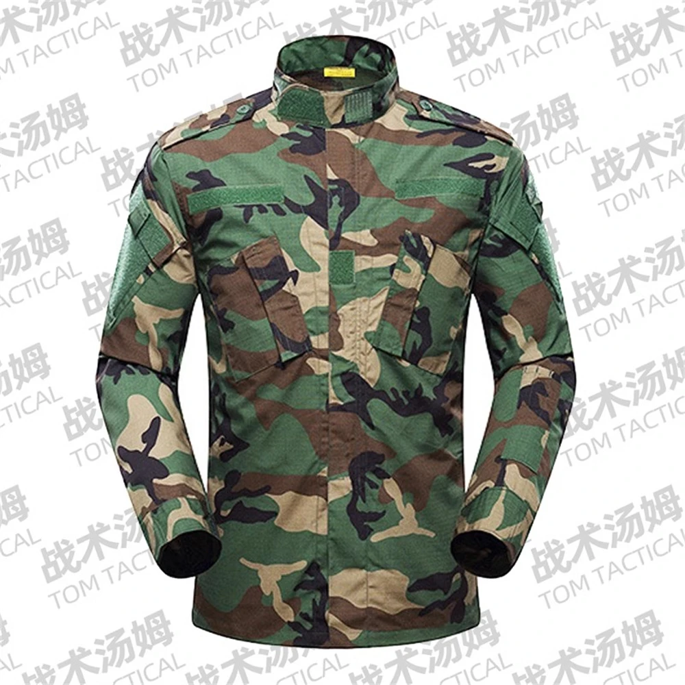 Woodland Army combat uniform, ACU Battle Dress, ACU Combat Camouflage, Hunting Training, Tear Resistant, Old School Set