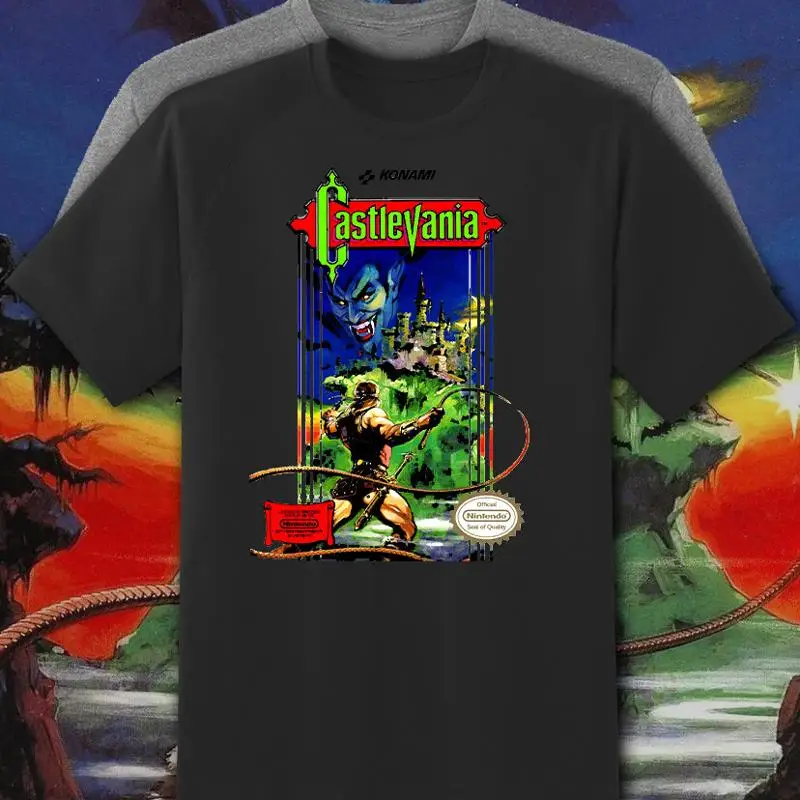 Castlevania NES Box Art Game Retro Video Game T Shirt Fast Ship! 1
