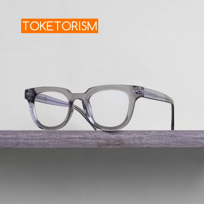 

Toketorism Retro Big Glasses For Women And Men Anti Blue Fashion Optical Prescription Frame 0212