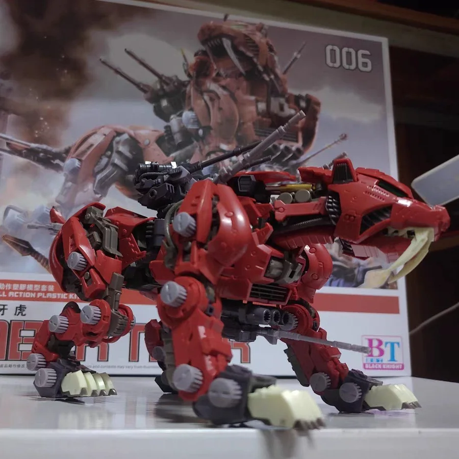 Фото BT строительные блоки ZOIDS EZ-016 Red Saber Tiger в масштабе 1:72 полнофункциональный пластиковый комплект Сборная модель рождественские подарки для детей №5
