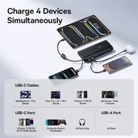 Baseus 145W Power Bank 25000mAh Fast Charging Built-In Type-C Cable Portable Battery Charger for iPhone Samsung MacBook Tablet - Image 4