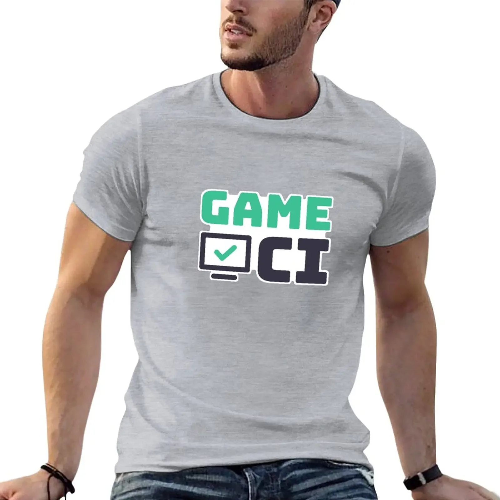 

Футболка с принтом GameCI, топы, потрясающие рубашки, мужские