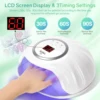 72W UV LED Nail Lamp  Professional Nail Dryer with 24 Light Beads 3 Timer Settings and Display Auto Sensor for Salon & Home 3