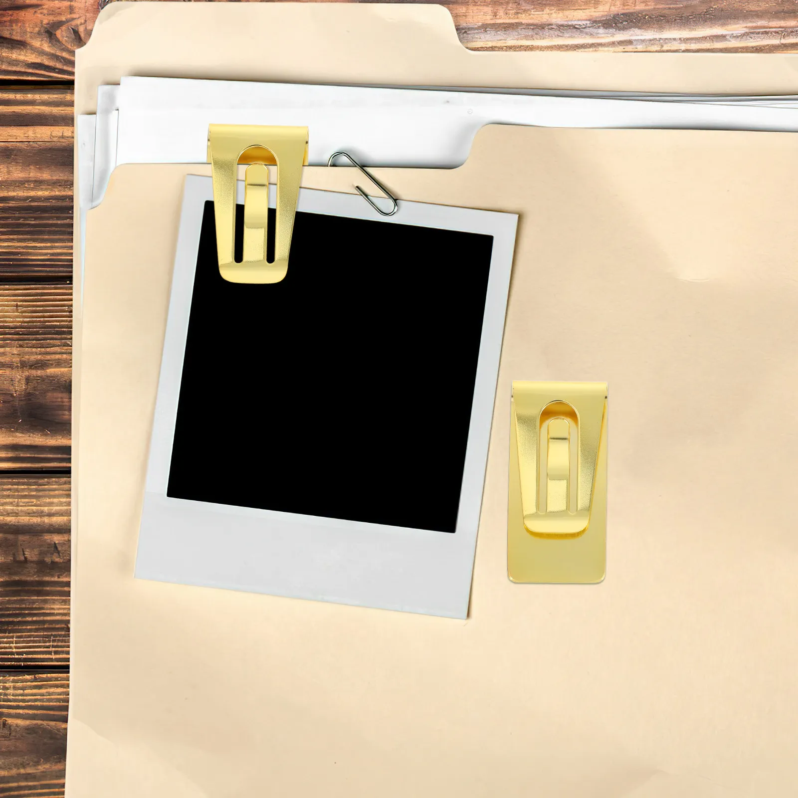 스테인레스 스틸 머니 클립 다기능 클립 지갑 현금 홀더 파일 정리함 지폐 보관 클램프 라벨 홀더