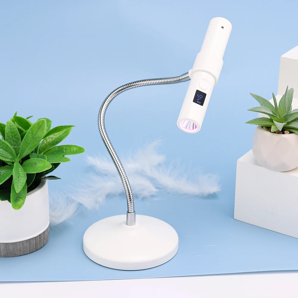 9W Touch Sensor Mini Flash Led Lamp Nail Dryer Rechargeable Uv Led Nail Lamp for Acrylic Gel Nails Technology for Salon Use 4