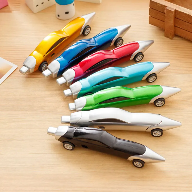 7Pcs Car Ballpoint Pens Children's Writing Marker Personalized Stationery Primary School Supplies Prizes Gift 30pcs set wooden pencil hb 2b children s drawing pencil school writing supplies office supplies stationery