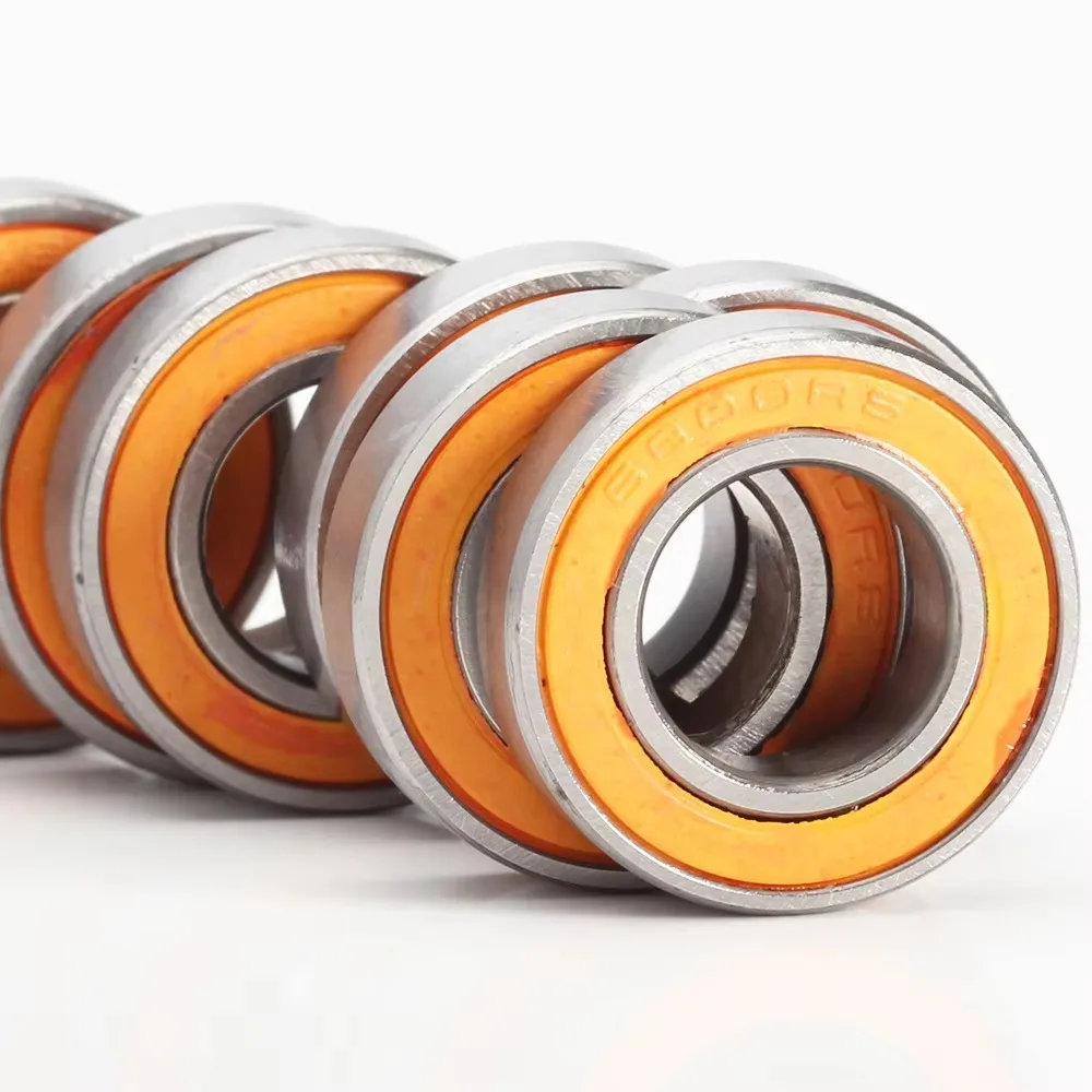 10PCS Thin Section Metal Sealed Shielded Bearing 6800RS 6801RS 6802RS 6803RS Orange Black Blue Seal Ball Bearings