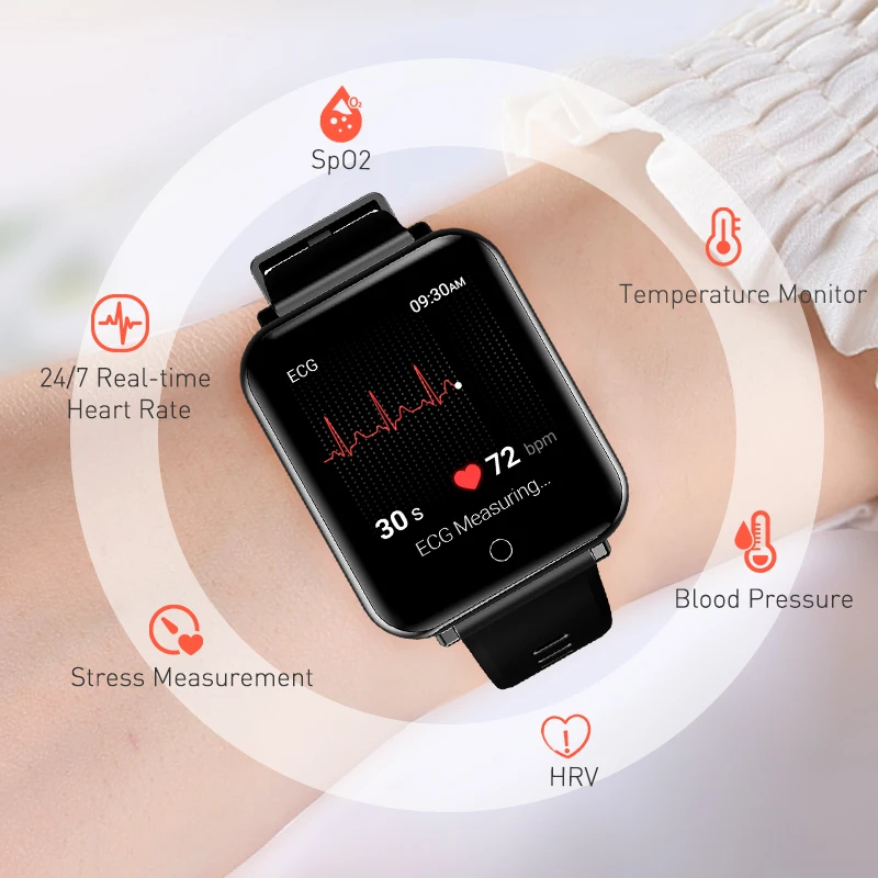 Reloges-2025F ECG PPG 스마트워치, 웨어러블 디바이스, 스포츠 디지털, 혈당, 설탕, 남성 및 여성용 스마트 워치 2022