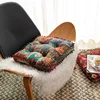 Ethnic Style Square Seat Cushion Household Bedroom Balcony Collapsed Rice Floor Cushion Thickened Bay Window Windowsill Cushion 4