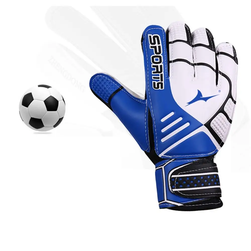 Wear Resistant Latex Finger Protective Soccer Goalkeeper Gloves Kids Size 5-10 Non Slip Goalie Football Training Men Gloves