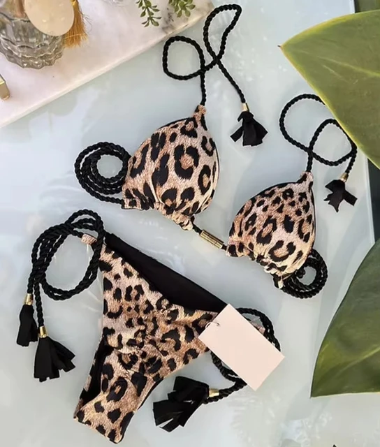 Sexy Swimsuit Women Triangle Bikinis Set Thong Bandage Swimsuits Solid Color bathing suit  Two Piece String Swimear Beach Wear 1