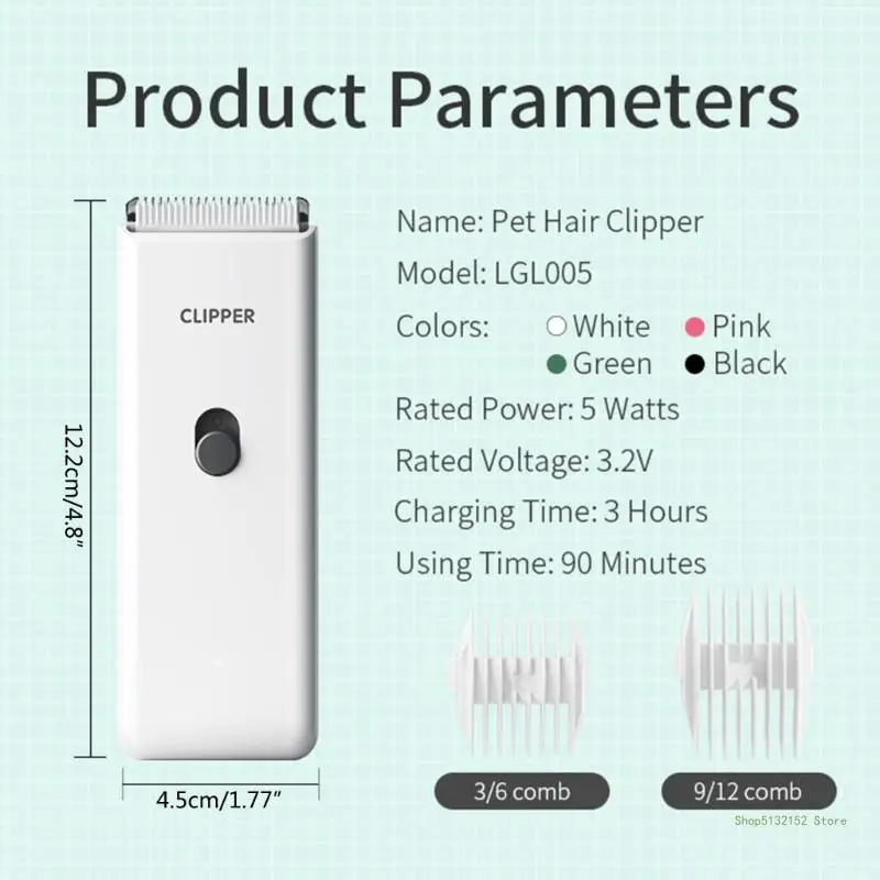 QX2E electric scissor professional pet hair trimmer animal paw face grooming pet clipper dog hair trimmer pet hair trimmer dog clipper