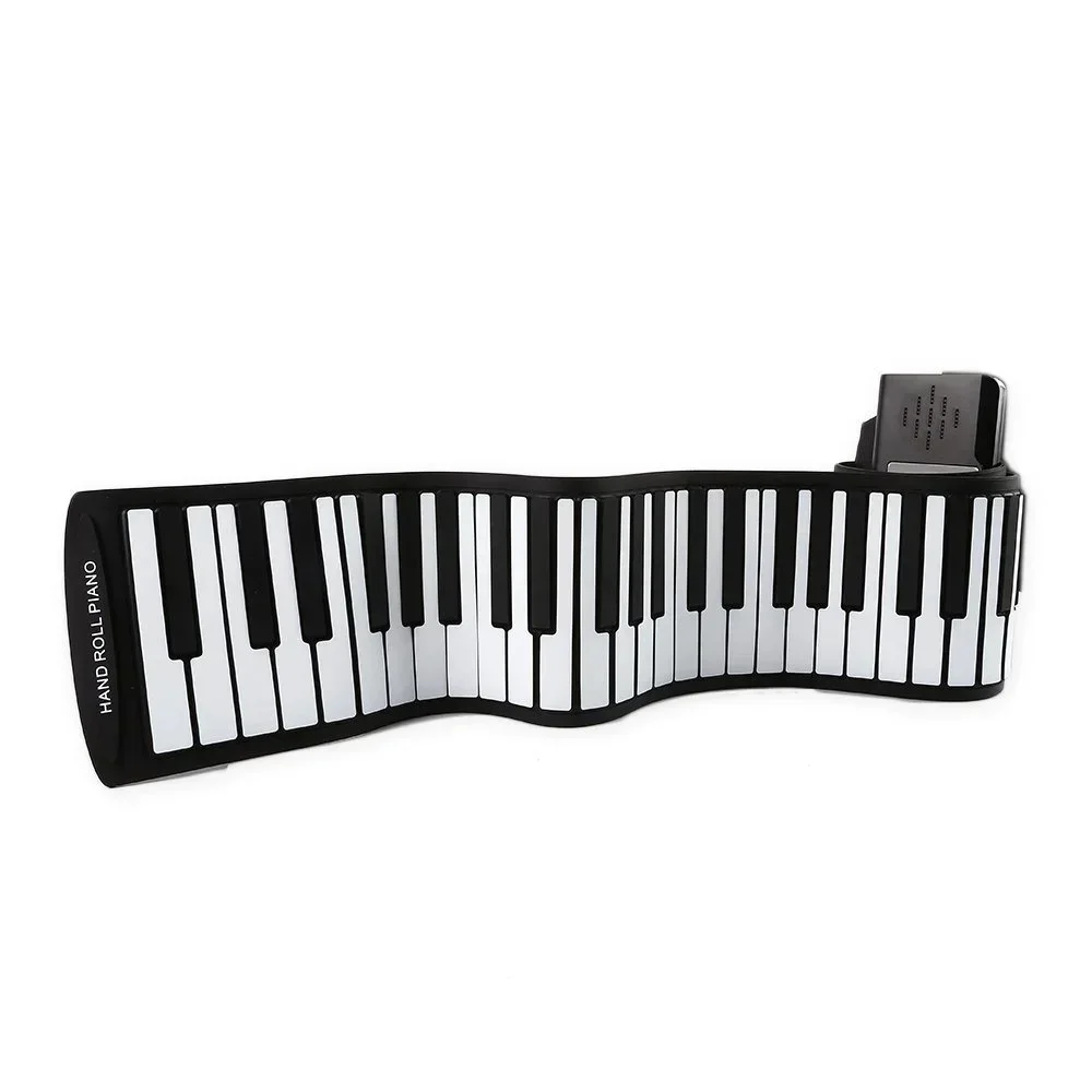 DZQ 88 Key Hand Rolled Piano With Thickened Silicone And Built-in Battery Foldable Electronic Piano For Adults