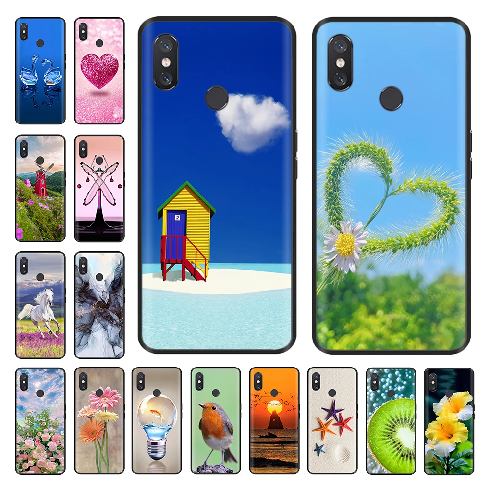 Per Xiaomi Mi 8 Lite Custodia In Silicone Cute Pattern Soft Tpu Cover Per Telefono Per Xiaomi Mi 8 Se Xiomi Mi 8 Pro Mi8 Explorer Paraurti Posteriore