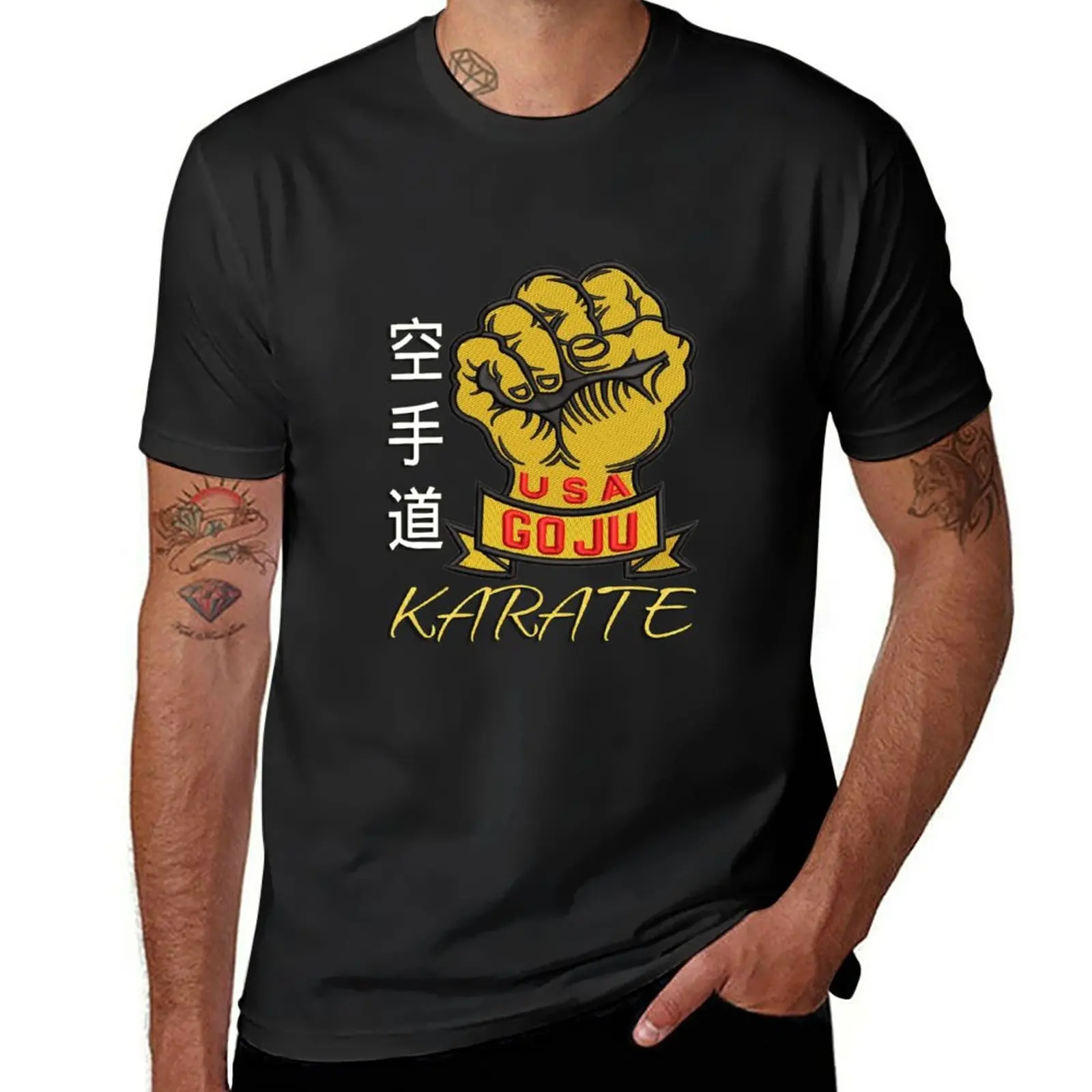 

New KARATE GOJU-RYU (GOLDEN FIST USA) 1 T-Shirt korean fashion t-shirts man shirts graphic tees mens white t shirts