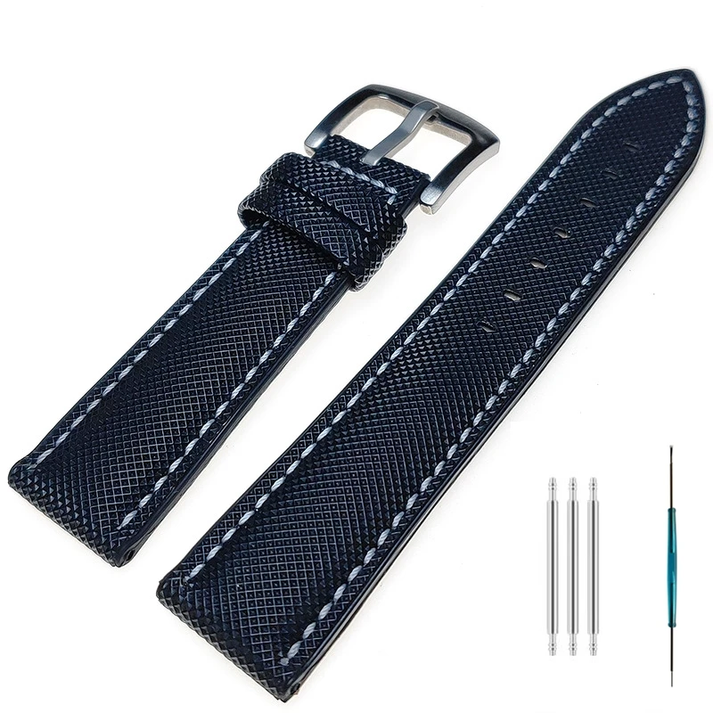 Universal Nylon Fiber Watch Strap - Versatile Rubber Wristband