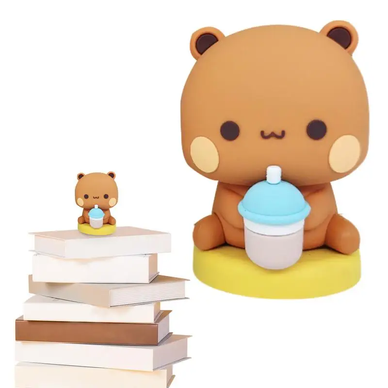 

Bear Statue Mini Bear Toy Comic Collectible Cute Trendy Ornaments Garden Miniature Cake Toppers Hand-Made Party Favor