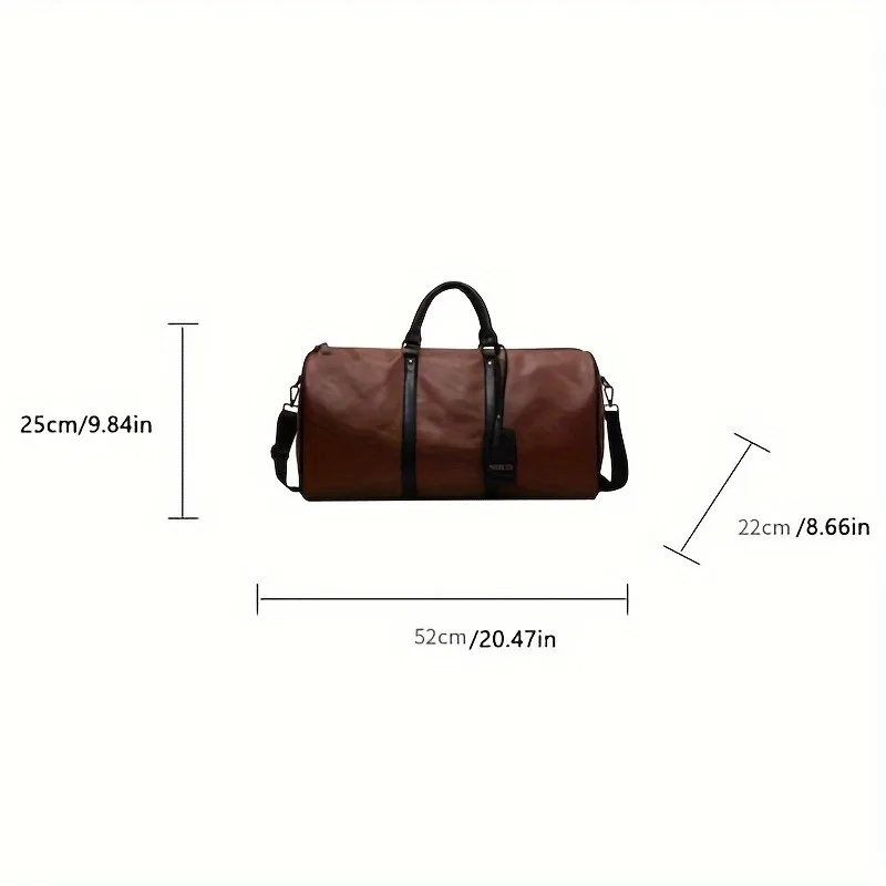 Women's Vintage Fashion Tote Bag Versatile Large Capacity PU Leather Shoulder Bag with Detachable Strap for Work & Travel Tote