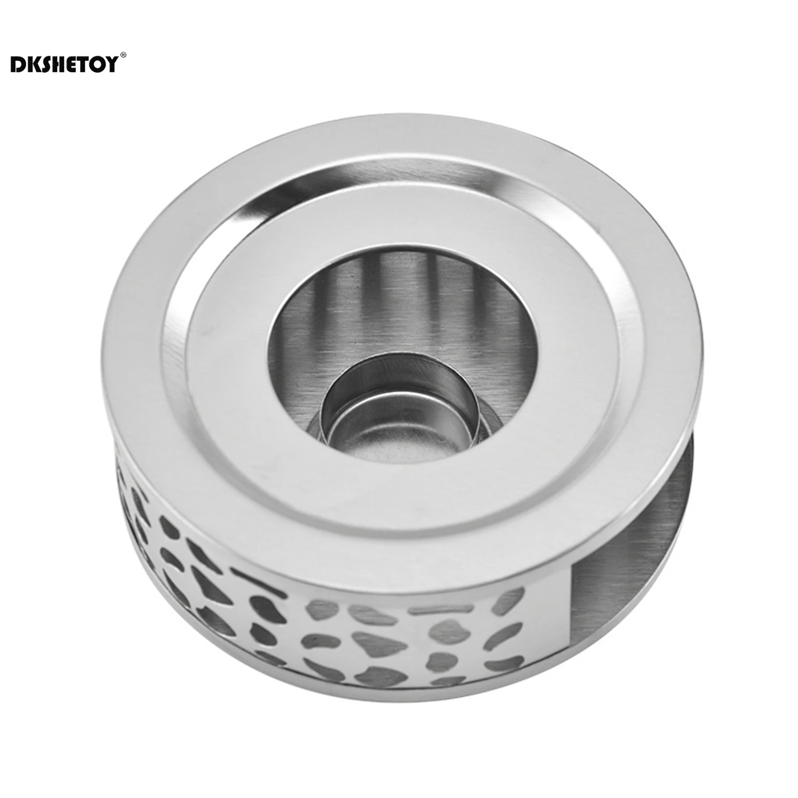 Description Picture 6 of item6.2 inch Teapot Warmers Trivets Stainless Steel Round Base Candle Heater Kitchen Dining Gadgets accessories