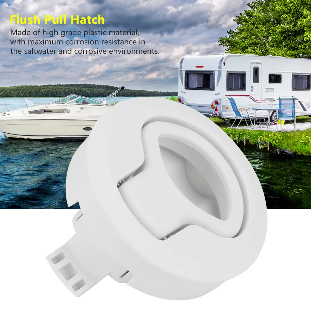 Deck Hatch Hatch Lock Flush Pull Plastic Flush Pull for RV Marine Boat RV
