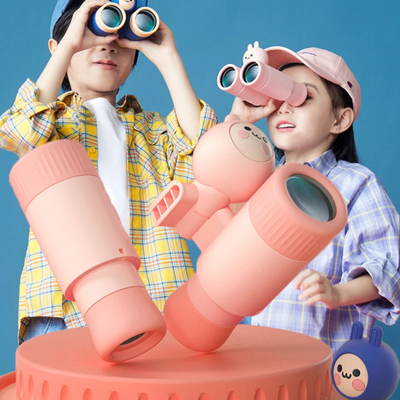Mini Binoculars Monocular Telescope Dismantling HD Focusing Outdoor Camping Educational Toys Gifts for Kids Children Boys Girls
