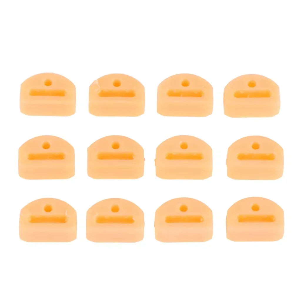 12-Piece Classical Guitar String Retainer Set with Triple-Cornered Chord Ties