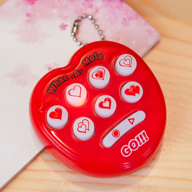 미니 두더지 인터랙티브 메모리 게임기, 휴대용 핸드헬드 피젯 게임 콘솔, 어린이 및 성인용 장난감 키 체인