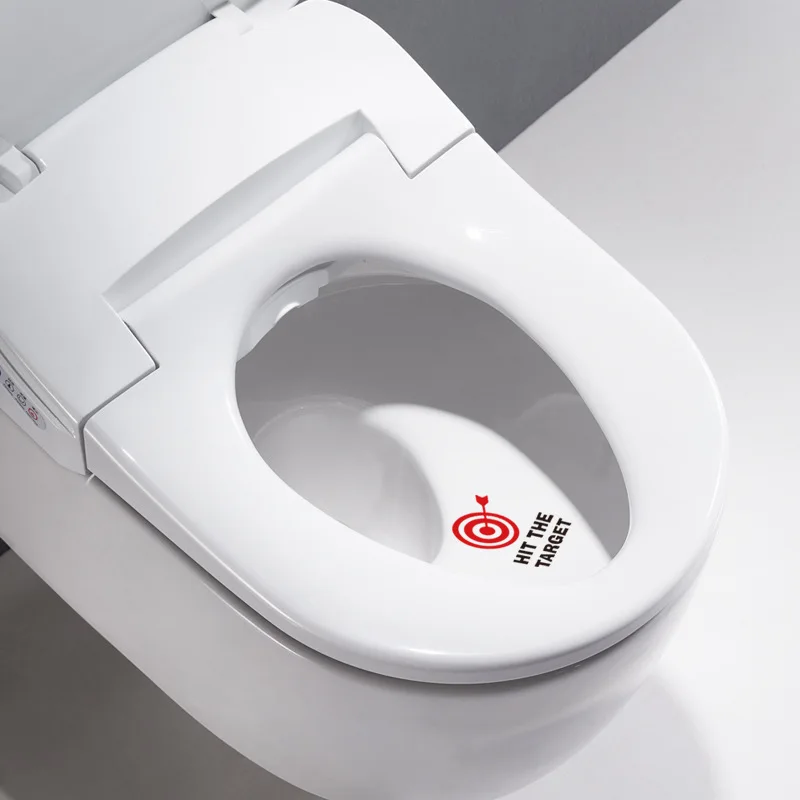 Toilet Sticker Potty Training Targets Removable Bullseye Target Aiming Decal Wall Vinyl Posters for Home Bathroom Decoration