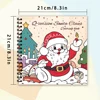 30 Sheets Spiral Coloring Book, 8.3x 8.3in100gsm Thick Paper for Adult Teenagers for Emotional Relief, Christmas Gift 5