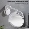 Wall Mounted Foldable Extending Arm Bathroom Mirror with Swivel Suction Double Sided for Cosmetic Makeup No Drill Required 4