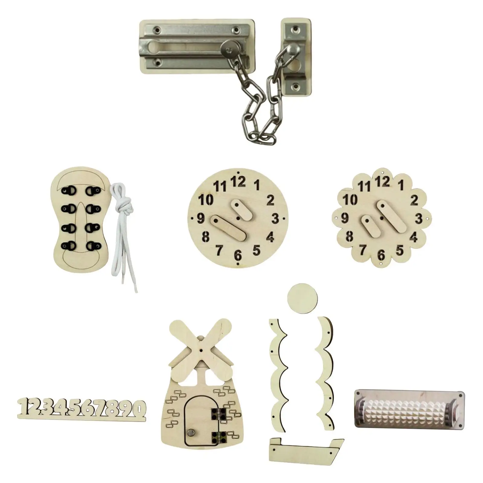 

Montessori Busy Board for Brain Development Improve Problem Solving Children