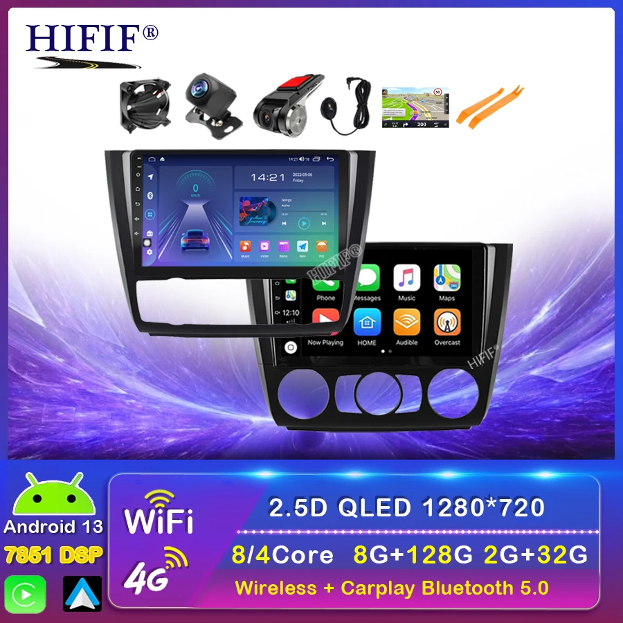 

Car Radio for Bmw E81 E82 E87 E88 2004-2012 Multimedia Video DVD Player 6G 128G Android 2 Din Carplay Autoradio Navigation GPS