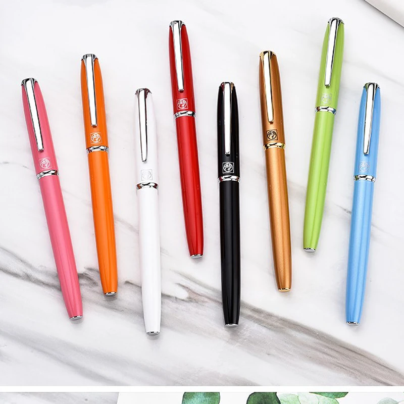 

Picasso 916 Pimio Malage Metal Barrel Fountain Pen Ink Pen Medium 0.5mm Nib Luxurious Writing Gift Pen Set