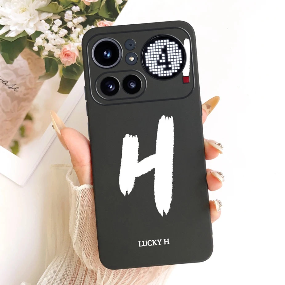 Cute Lucky Letters Fashion Cartoon Painted Cover Case