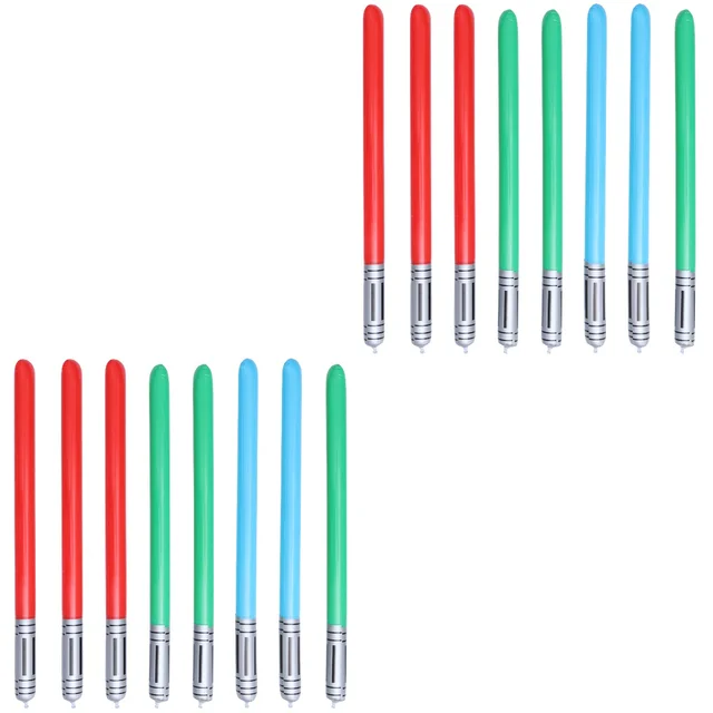 16 Pcs  Inflatable Light Saber Swords Toys Toys Perfect Party Set Great Gift Random Color 1
