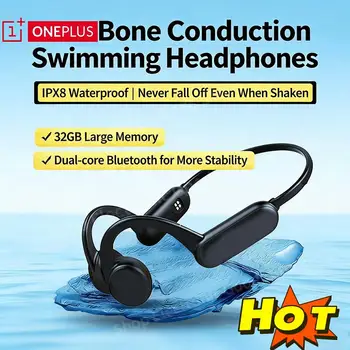 Auriculares Inalámbricos de Conducción Ósea OnePlus, Auriculares Bluetooth Deportivos para Natación, Compatibles…
