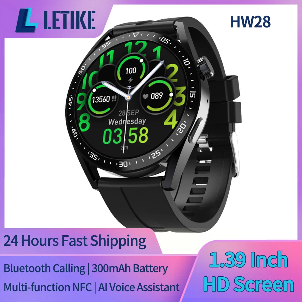 Smartwatch Nfc Smart Watch Men 2022 Hw28 Voice Assistant Heart Rate