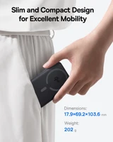 Baseus Qi2 Magnetic Power Bank 10000mah 15W Wireless Charging 22.5W Wired Charge Qi2-Certified for iPhone 16 15 14 13 12 Pro Max 5