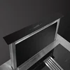 90CM Built in Lifting Range Hood Energy Saving Super Quiet Island Kitchen Cooker Hood Downdraft Black Stylish 3