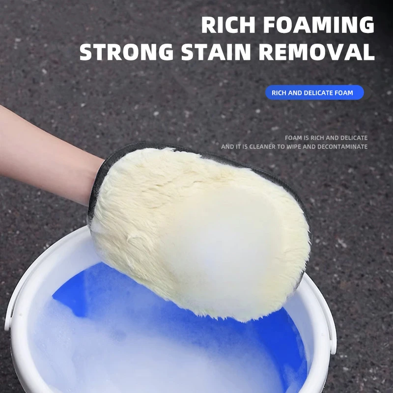 마쓰다 3 6 2 5 CX5 CX3 아텐자 MX5 CX7 악셀라 CX30 CX90 CX60 CX50 MX30 CX9 용 자동차 플러시 세척 장갑 두꺼운 양모 세차 타월