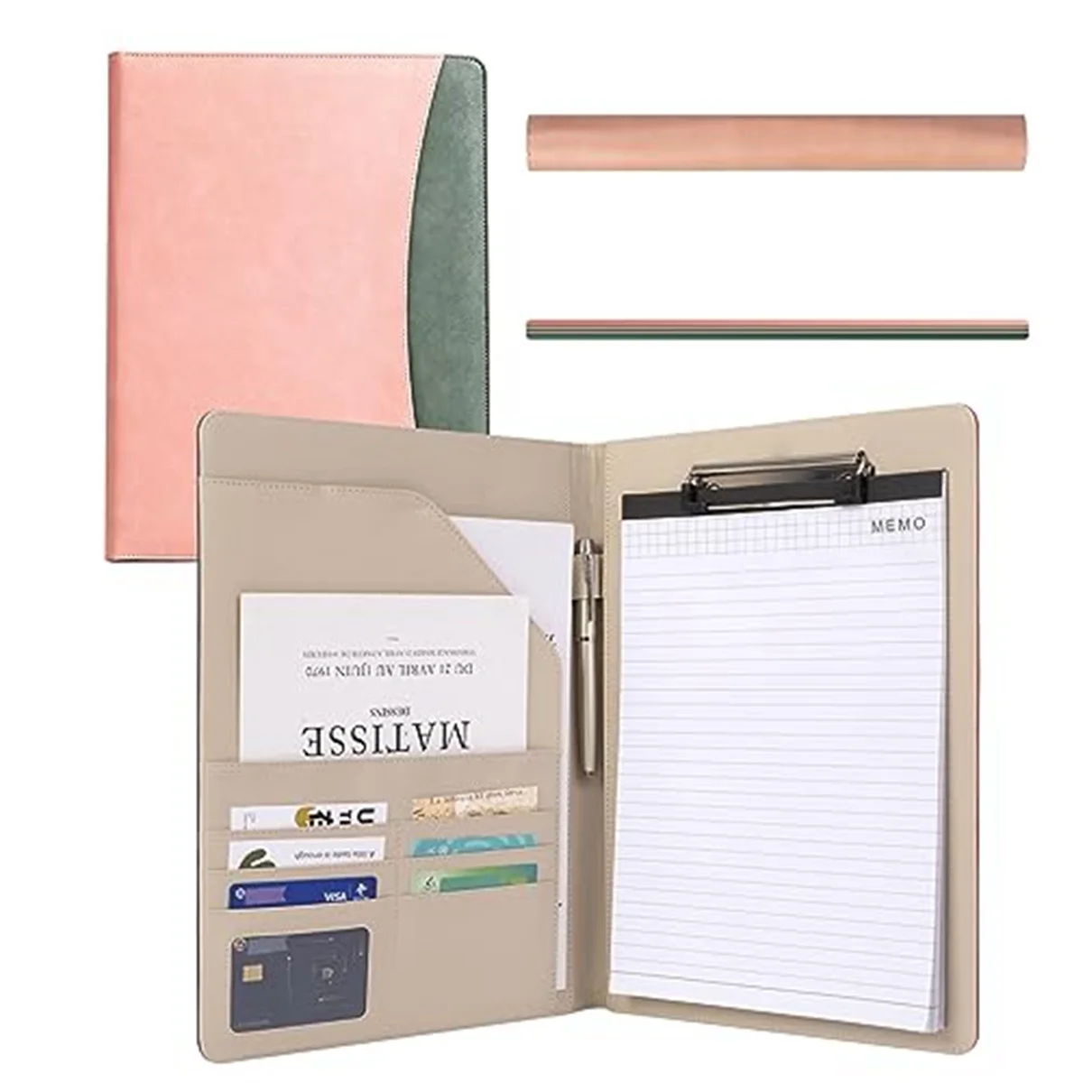 

Clipboard Folder Combination, Storage Clipboard with Cover Suitable for Business School Office Meeting Notepad Plywood A