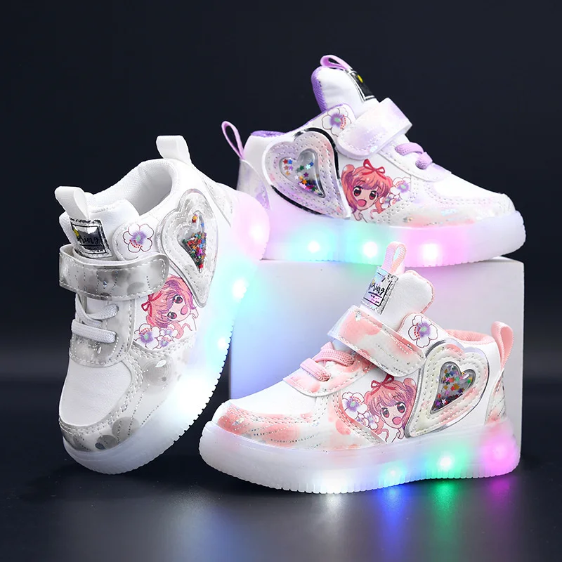 Hopscotch Pepperts Light Up Trainers START RITE HOPSCOTCH GIRL'S
