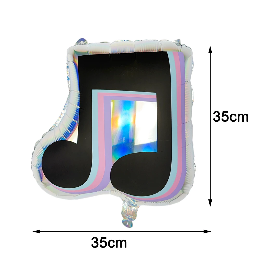 Music-Themed Party Supplies: Black Musical Note Disposable Tableware Set