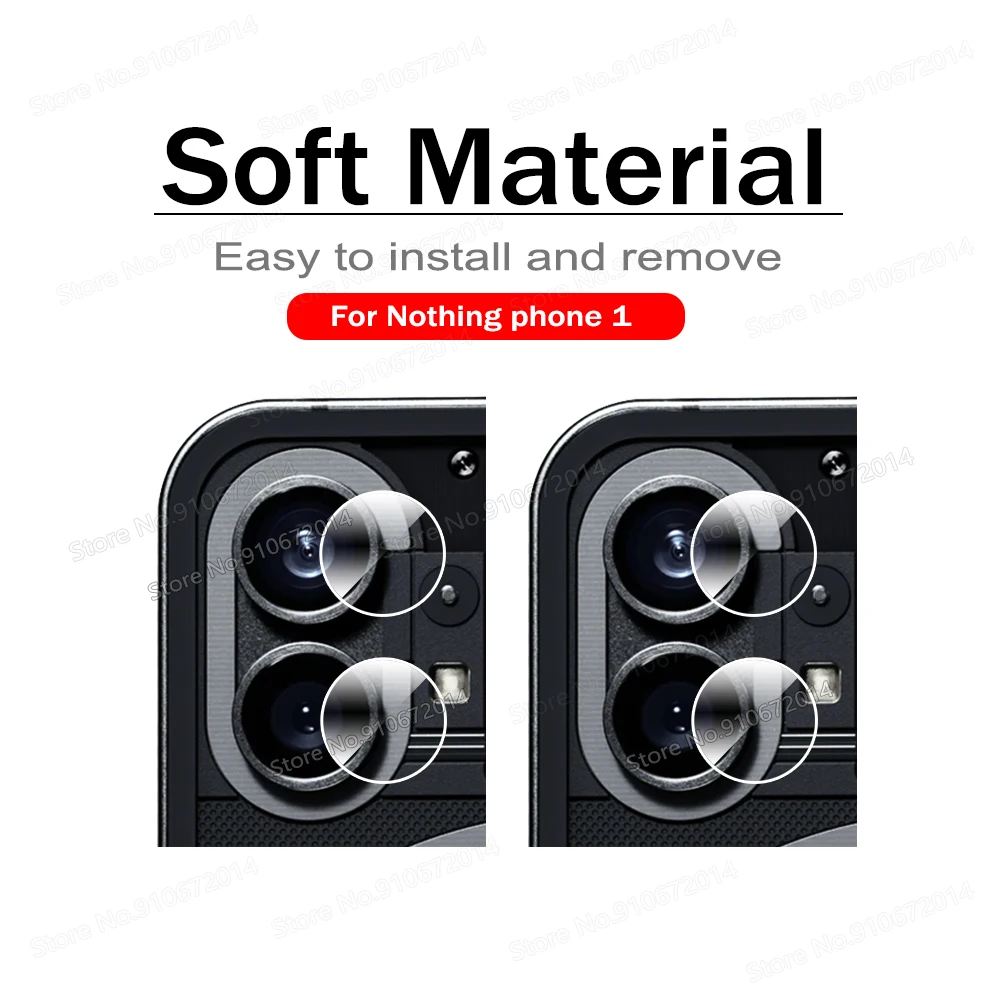 3PCS HD Back Camera Lens Protector, Soft Film for Optimal Lens Protection