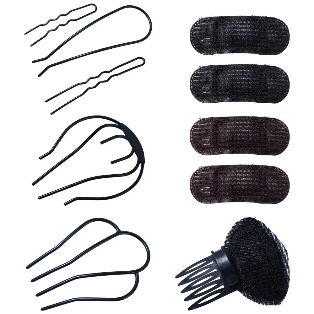 Brown Hair Styling Tools Natural Bangs Hairpin Puff Hair Cushion Fluffy Hair Pad Invisible Hair Bun Clip Sponge BB Hair Clip