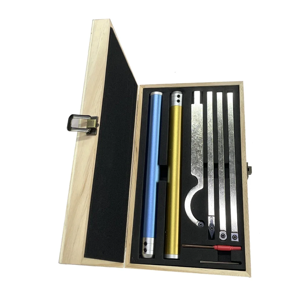NEW Upgrade Carbide Tipped Wood Turning Tools Set Lathe Rougher Finisher Swan Neck Hollowing Tools for Woodturning