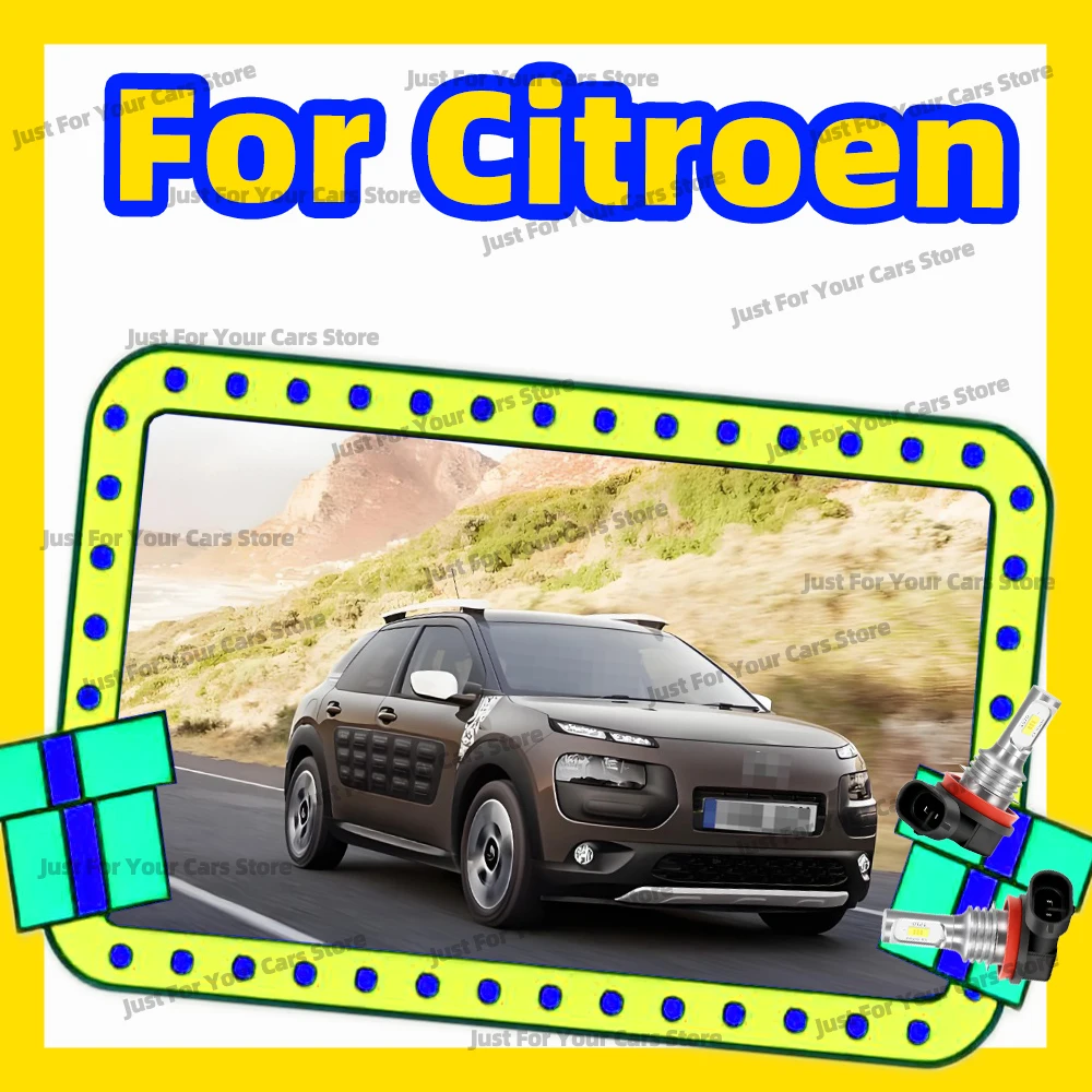 2x LED 안개등 전구 6000K 램프 H8 H11 시트로엥 베를링고 C1 2014-2020 C3 C5 에어크로스 C6 C4 그랜드 피카소 DS4 DS5 2011-2015용
